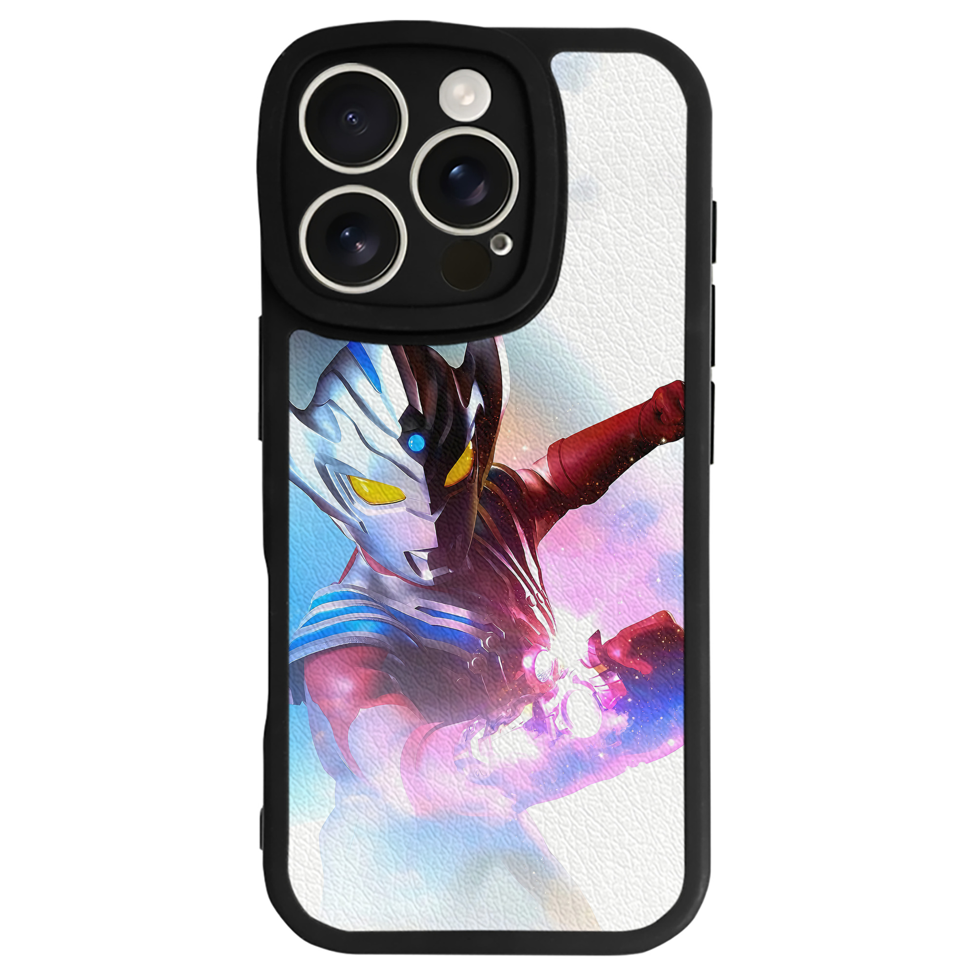 （画像用） ウルトラマン Ultraman 【iPhone 16シリーズ対応】シリコンスマホケース（レザー調） 材質：シリコン